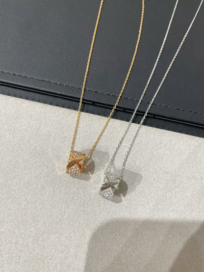 [Panda Jewelry]LIENS EVIDENCE DIAMOND PAVED NECKLACE