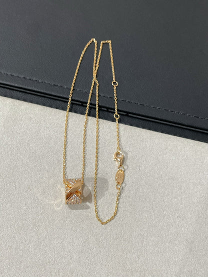 [Panda Jewelry]LIENS EVIDENCE DIAMOND PAVED NECKLACE