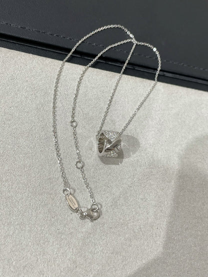 [Panda Jewelry]LIENS EVIDENCE DIAMOND PAVED NECKLACE