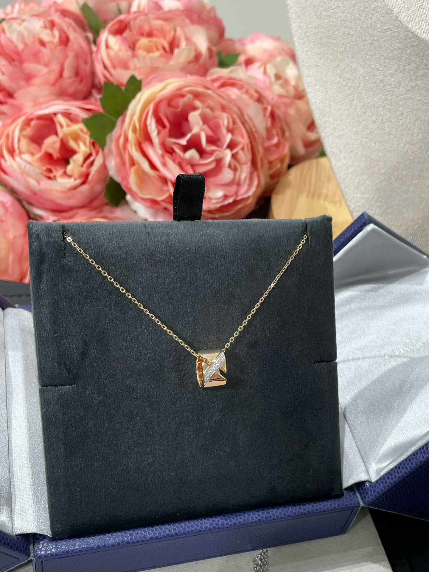 [Panda Jewelry]LIENS EVIDENCE DIAMOND NECKLACE