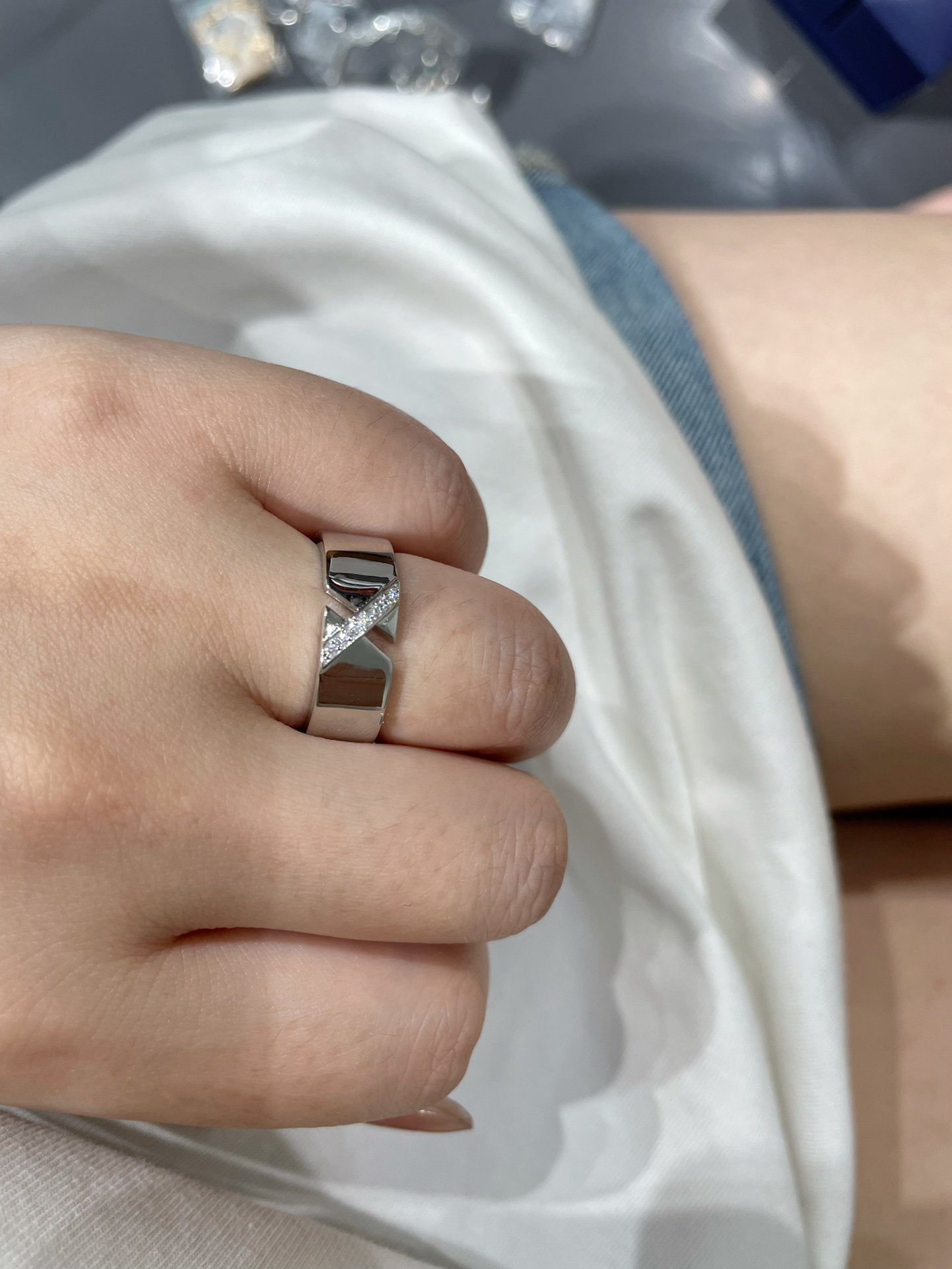 [Panda Jewelry]LIENS EVIDENCE DIAOMOND RING