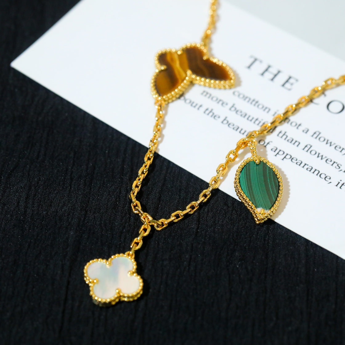 [Panda Jewelry]LUCKY SPRING 5 MOTIF GOLD BRACELET