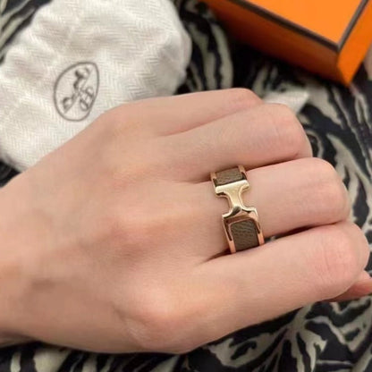 [Panda Jewelry]OLYMPE PINK GOLD RING