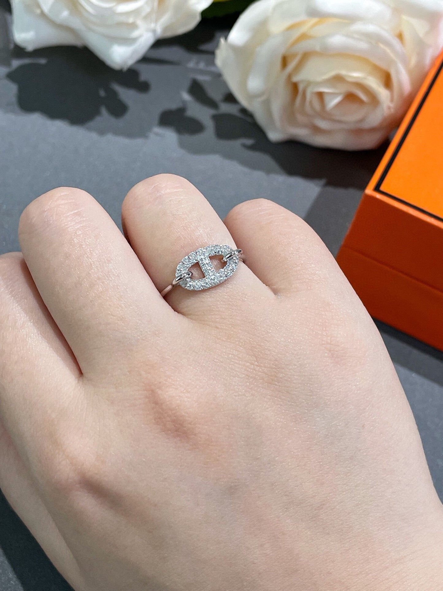 [Panda Jewelry]RONDE SMALL DIAMOND RING