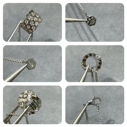 [Panda Jewelry]BEE LOVE DIAMOND PAVED 3 ROW NECKLACE