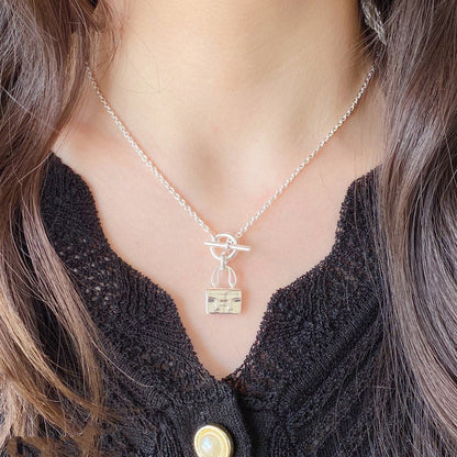 [Panda Jewelry]CONSTANCE PEDANT SILVER NECKLACE