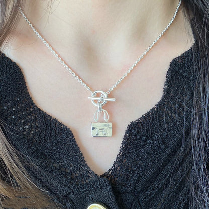 [Panda Jewelry]CONSTANCE PEDANT SILVER NECKLACE