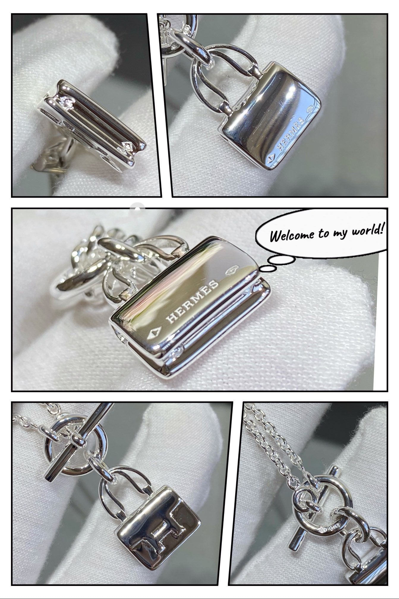 [Panda Jewelry]CONSTANCE PEDANT SILVER NECKLACE
