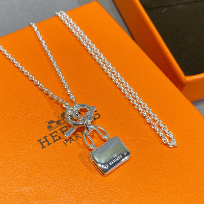 [Panda Jewelry]CONSTANCE PEDANT SILVER NECKLACE