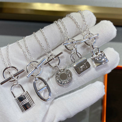 [Panda Jewelry]CONSTANCE PEDANT SILVER NECKLACE