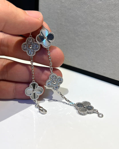 [Panda Jewelry] CLOVER 5 MOTIF LASER BRACELET COLLECTION