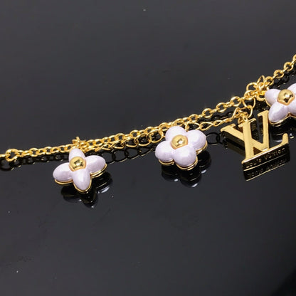 [Panda Jewelry]LOGO 6 MOTIF STAR AND SUN GOLD BRACELET