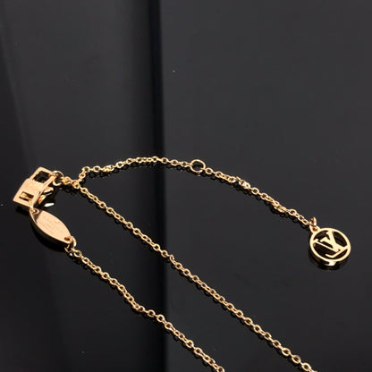 [Panda Jewelry]COLOR BLOSSOM PINK MOP SUN GOLD NECKLACE