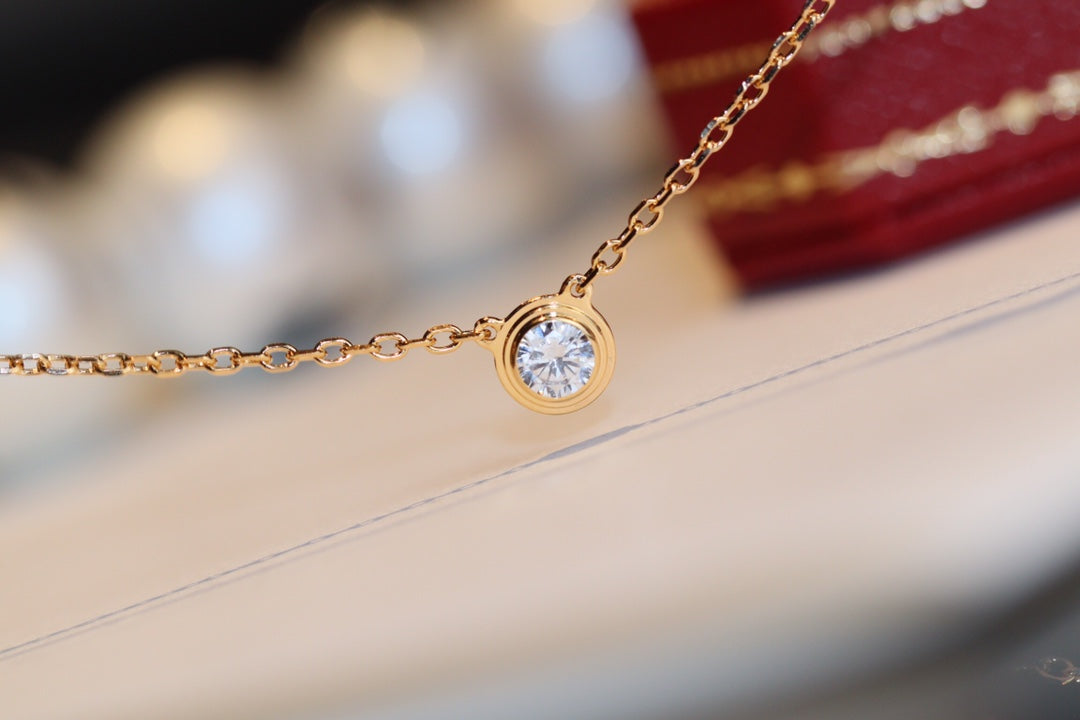 [Panda Jewelry]DAMOUR DIAMOND NECKLACE