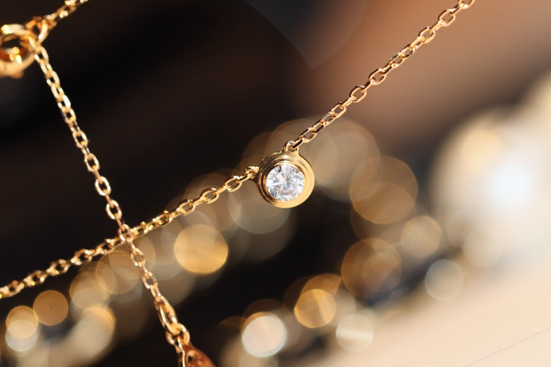 [Panda Jewelry]DAMOUR DIAMOND NECKLACE