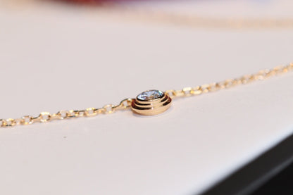 [Panda Jewelry]DAMOUR DIAMOND NECKLACE