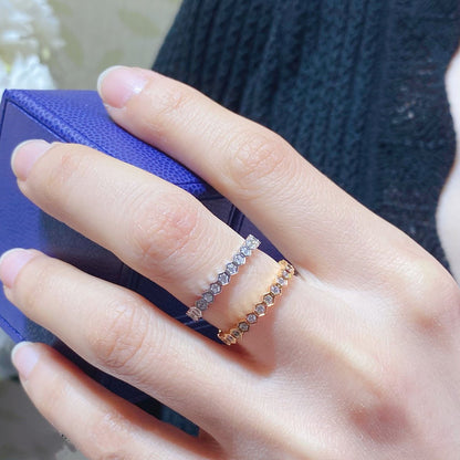 [Panda Jewelry]BEE LOVE DIAMOND PAVED SMALL RING