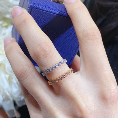 [Panda Jewelry]BEE LOVE DIAMOND PAVED SMALL RING