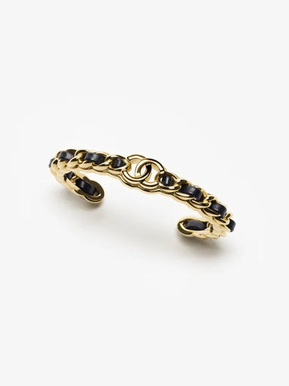 [Panda Jewelry]Double C Open Bangle