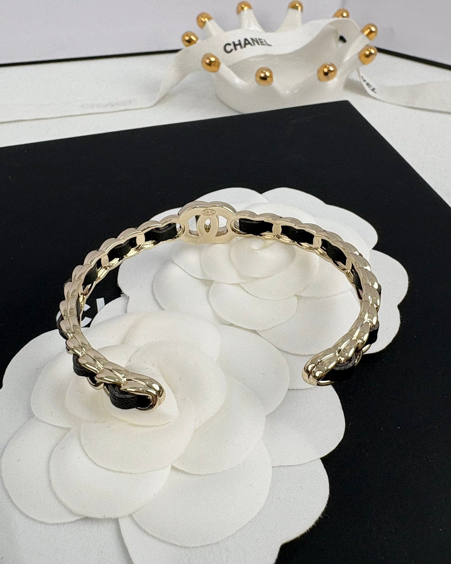[Panda Jewelry]Double C Open Bangle