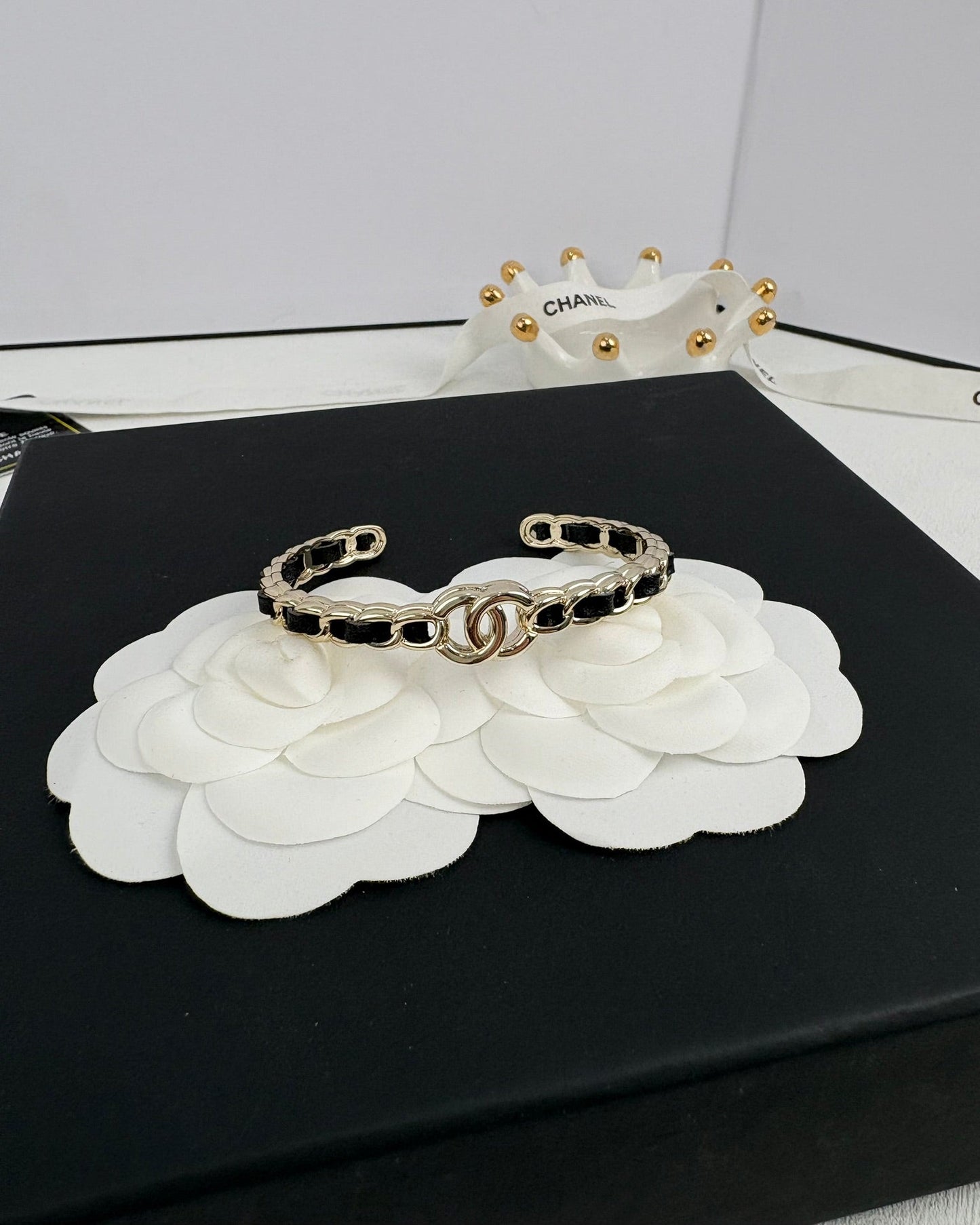 [Panda Jewelry]Double C Open Bangle