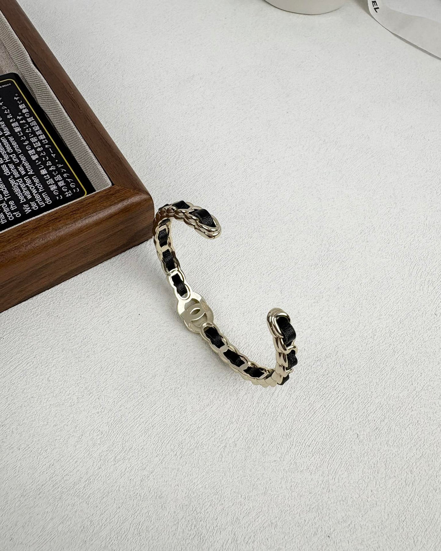 [Panda Jewelry]Double C Open Bangle