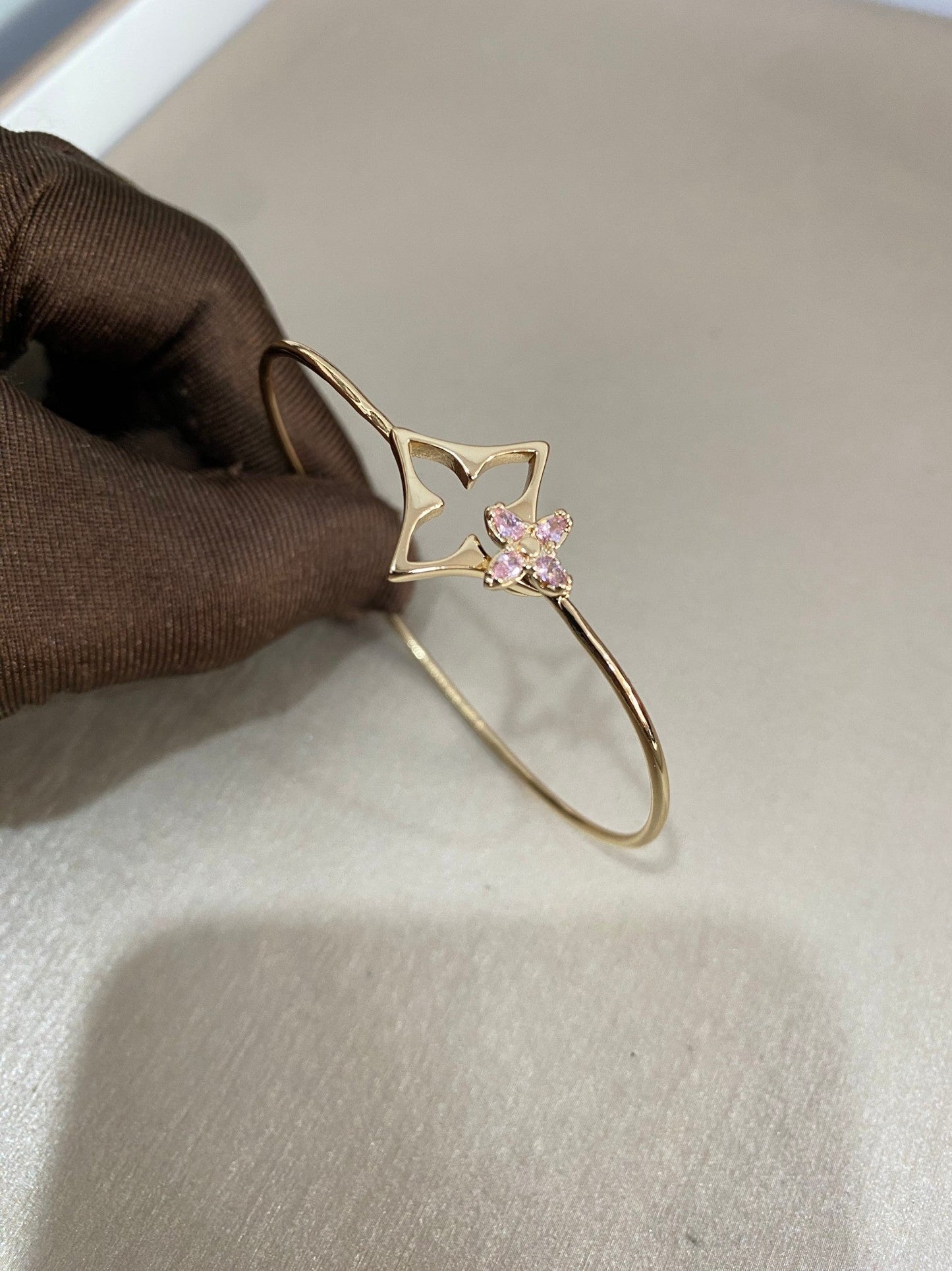 [Panda Jewelry]Pink Diamond Bracelet