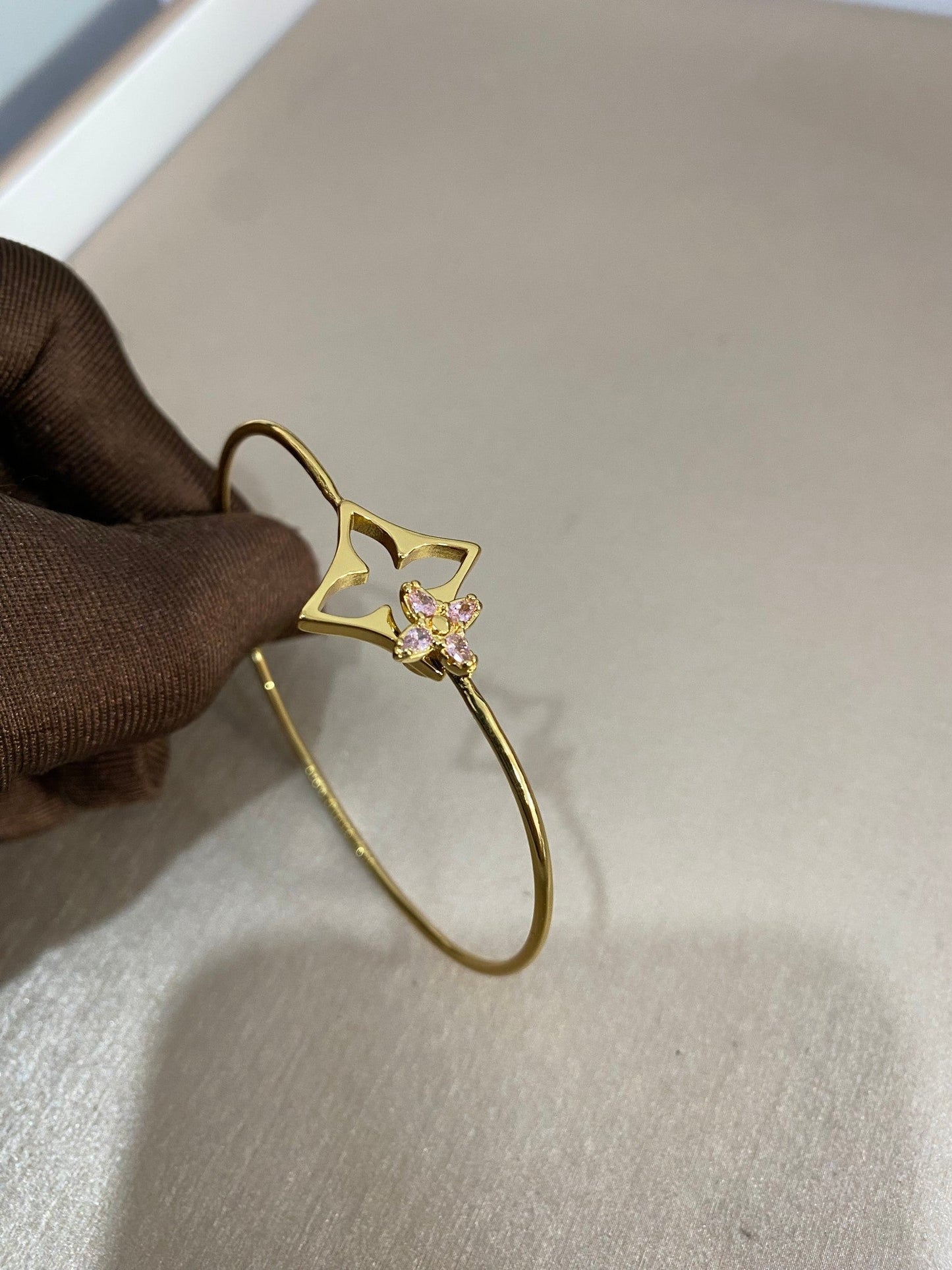 [Panda Jewelry]Pink Diamond Bracelet