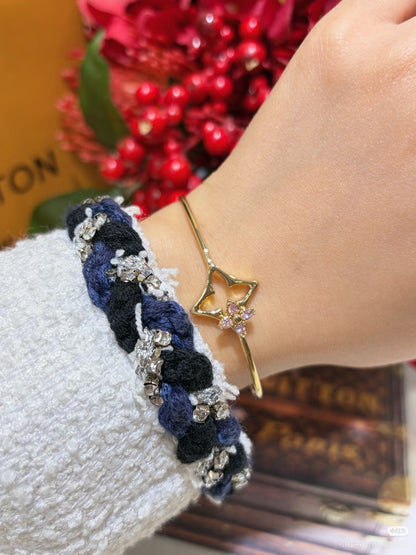 [Panda Jewelry]Pink Diamond Bracelet