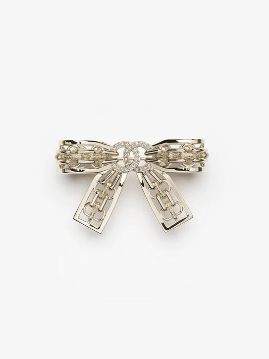 [Panda Jewelry]25K Hollow Bow Brooch