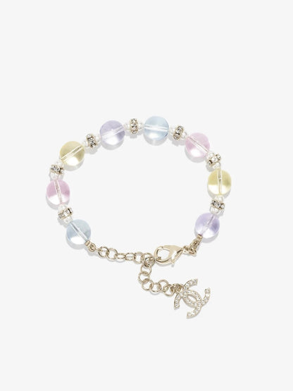 [Panda Jewelry]Colorful Transparent Resin Bracelet