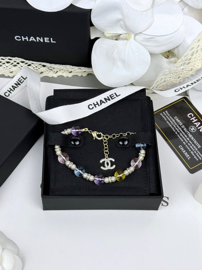 [Panda Jewelry]Colorful Transparent Resin Bracelet