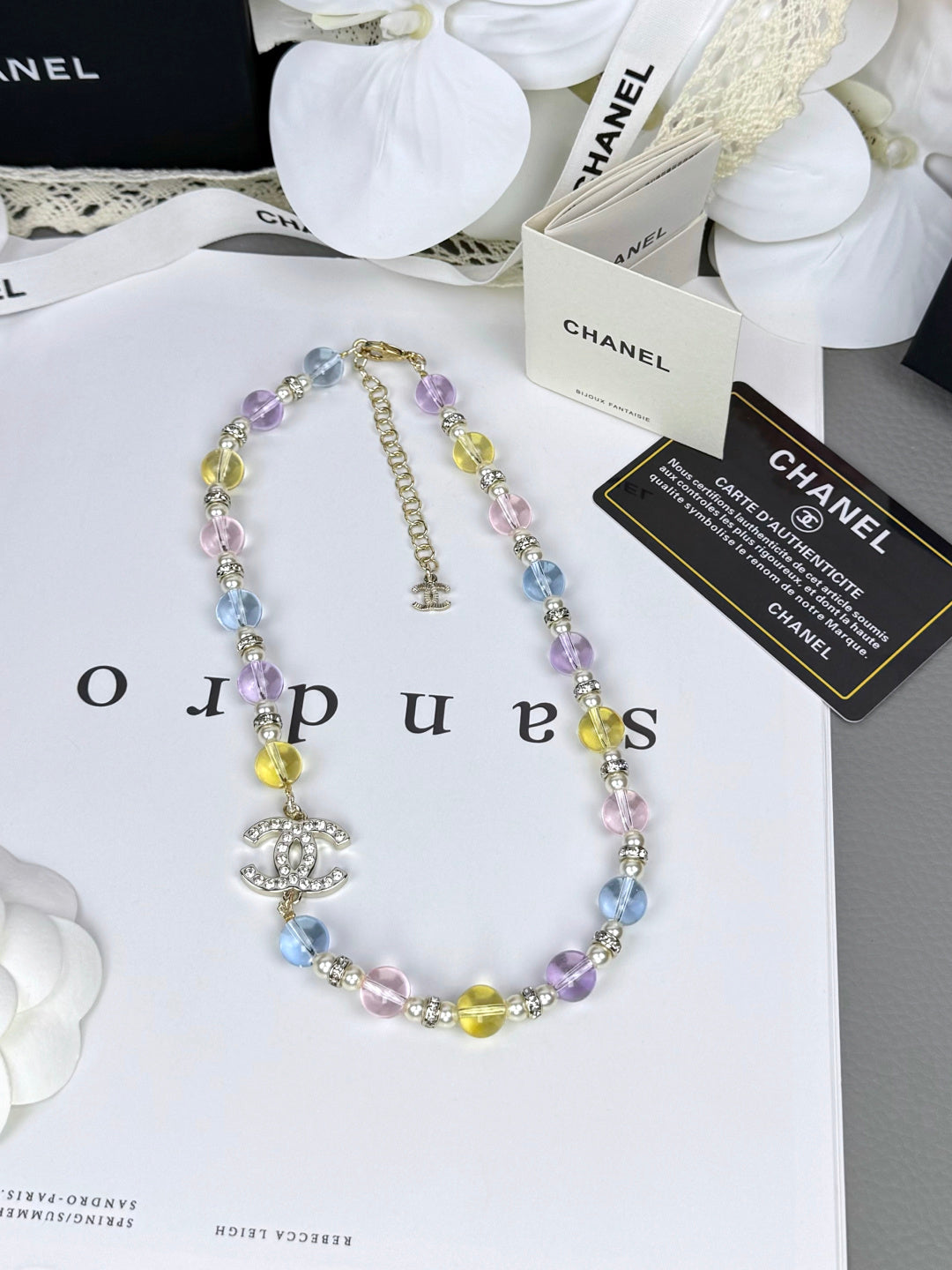 [Panda Jewelry]26C New Spring Collection Colorful Transparent Resin Necklace