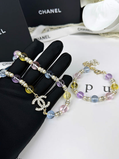 [Panda Jewelry]26C New Spring Collection Colorful Transparent Resin Necklace