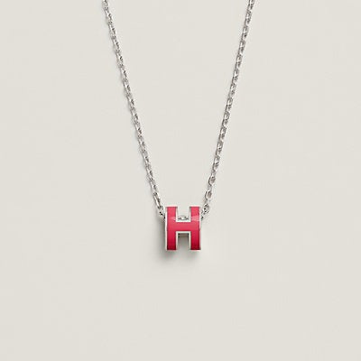 [Panda Jewelry]H NECKLACE PINK