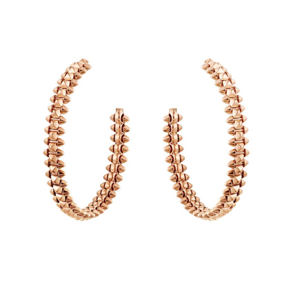 [Panda Jewelry]CLASH LARGE HOOP EARRINGS