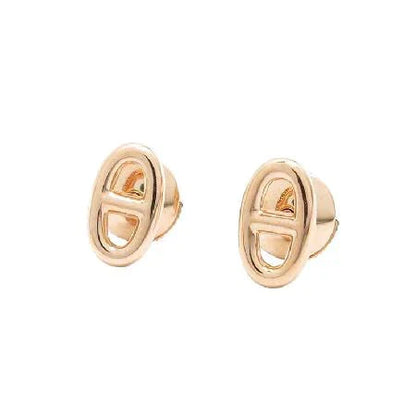 [Panda Jewelry]CHAINE SMALL EARRINGS GOLD AND SILVER
