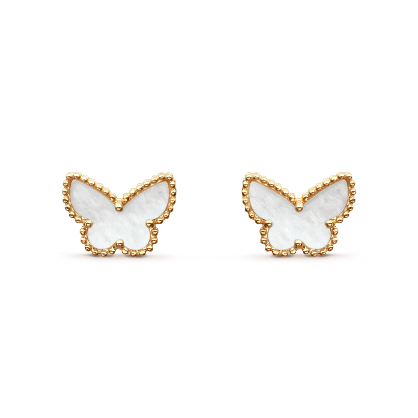 [Panda Jewelry]SWEET BUTTERFLY MOP EARSTUDS