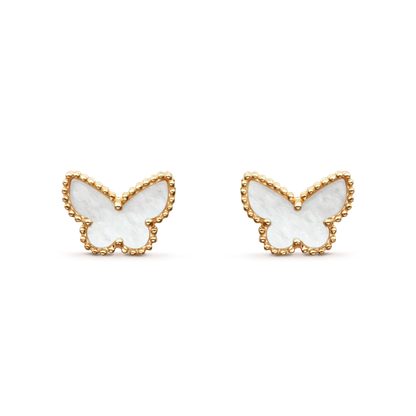 [Panda Jewelry]SWEET BUTTERFLY MOP EARSTUDS