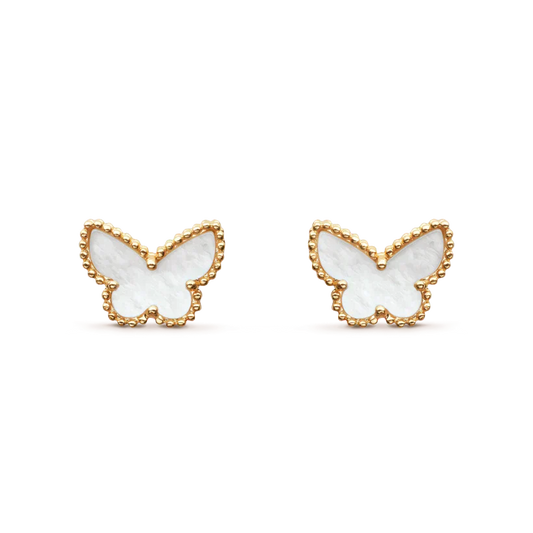 [Panda Jewelry]SWEET BUTTERFLY MOP EARSTUDS