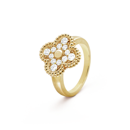 [Panda Jewelry]CLOVER DIAMOND RING