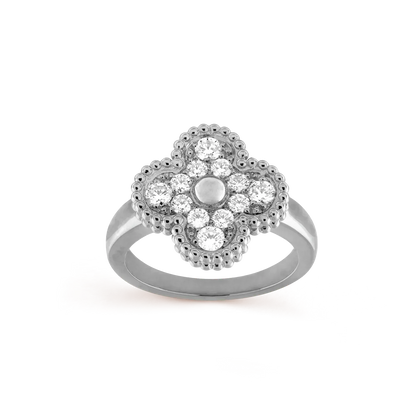 [Panda Jewelry]CLOVER DIAMOND RING