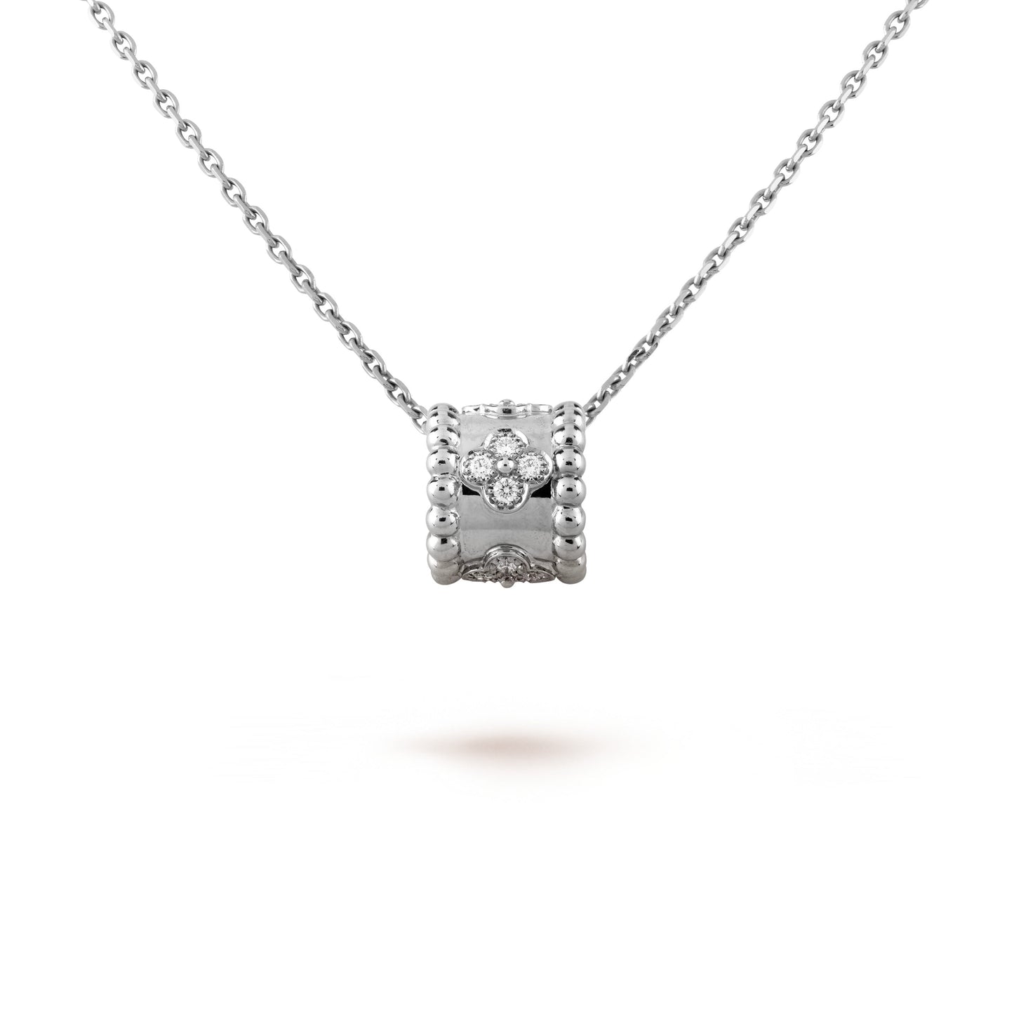 [Panda Jewelry]PERLEE PEDANT SIVLER DIAMOND NECKLACE