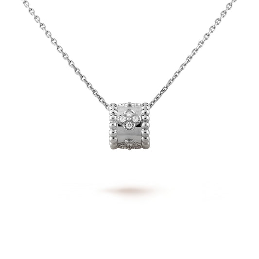 [Panda Jewelry]PERLEE PEDANT SIVLER DIAMOND NECKLACE