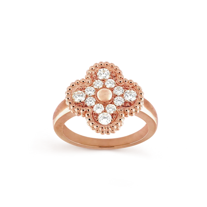 [Panda Jewelry]CLOVER DIAMOND RING