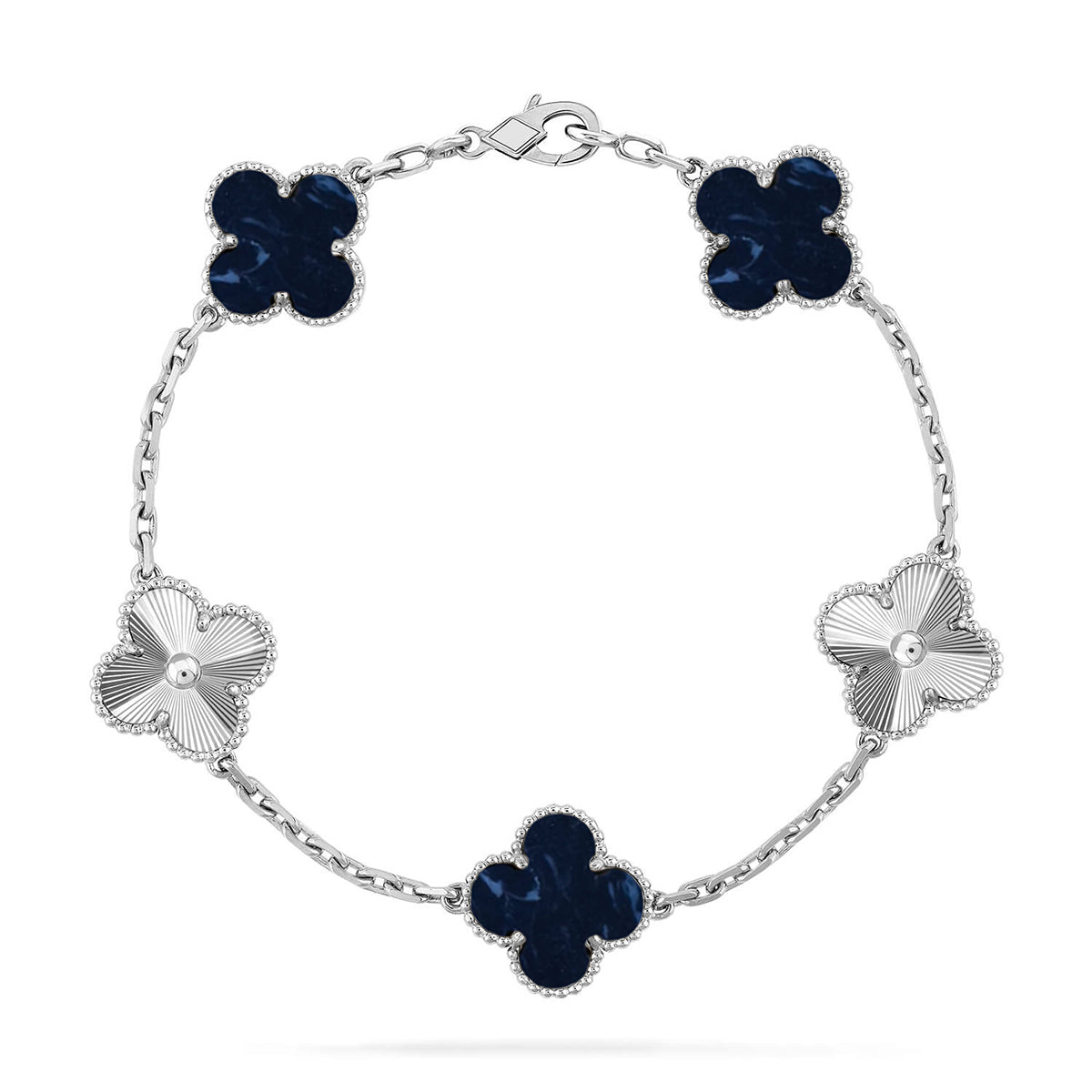 [Panda Jewelry]CLOVER 5 MOTIF PIETERSITE BRACELET COLLECTION