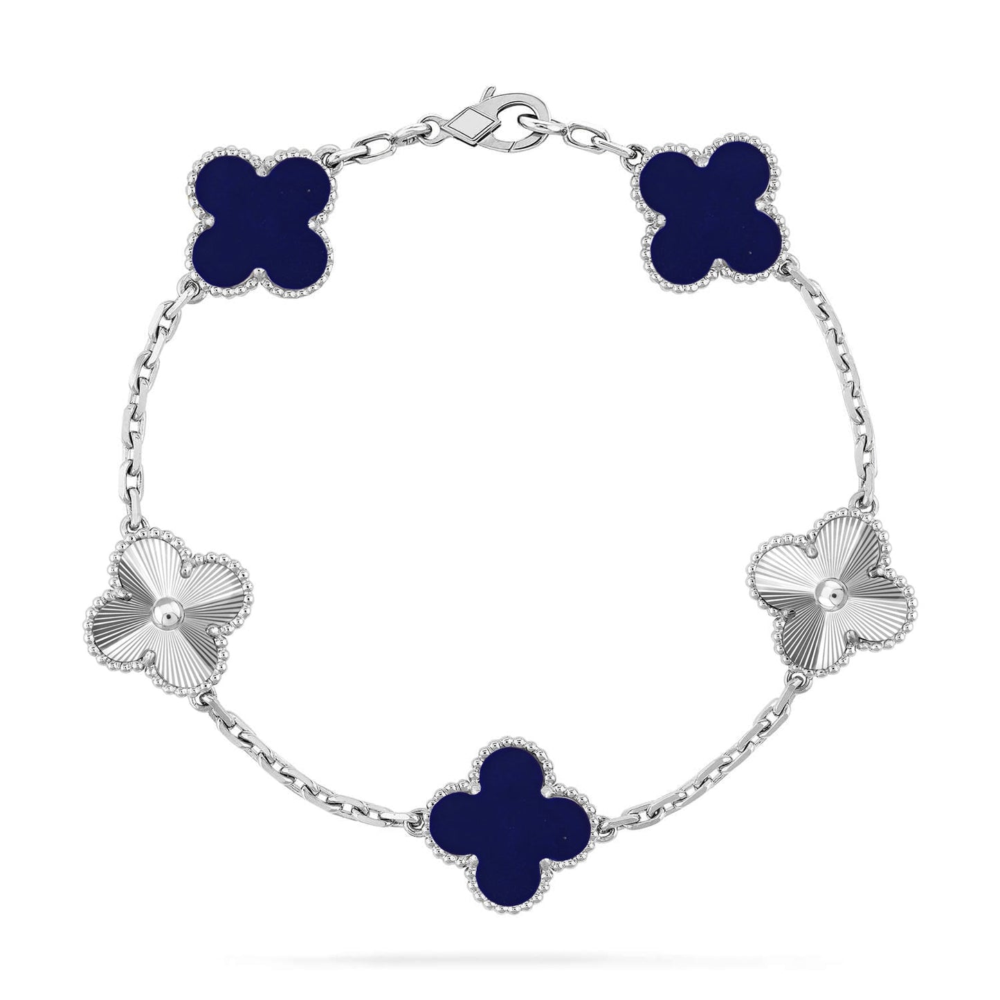 [Panda Jewelry]CLOVER 5 MOTIF LAPIS LAZULI BRACELET COLLECTION