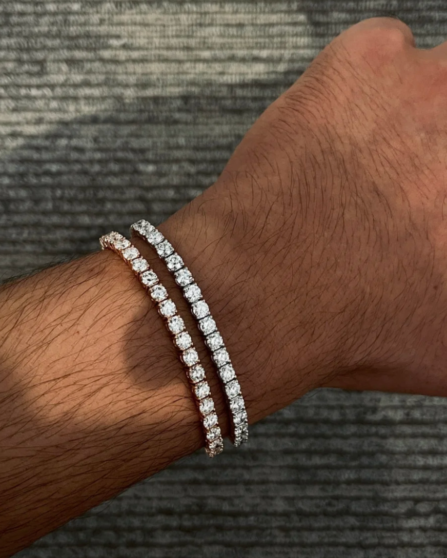 [Panda Jewelry]  CLASSIC BASEBALL BRACELAT, 52 DIAMOND