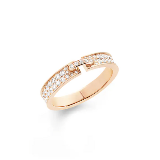 [Panda Jewelry]ALLIANCE LIENS VIDENCE PAVED DIAMOND 4MM RING