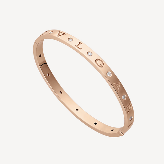 [Panda Jewelry]ZERO 1 PINK GOLD 12 DIAMONDS BRACELET